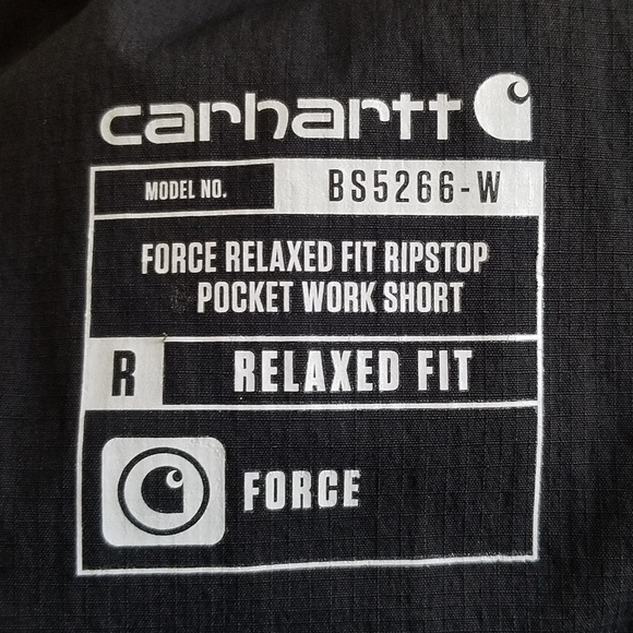 Carhartt Women's Black Force Relaxed Fit Ripstop Work Shorts Size Large NWOT - Picture 9 of 12